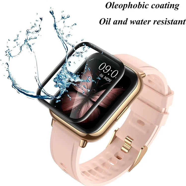 4PCS For AGPTEK LW31 Anti-Scratch Film PET 3D Smartwatch Screen Protector