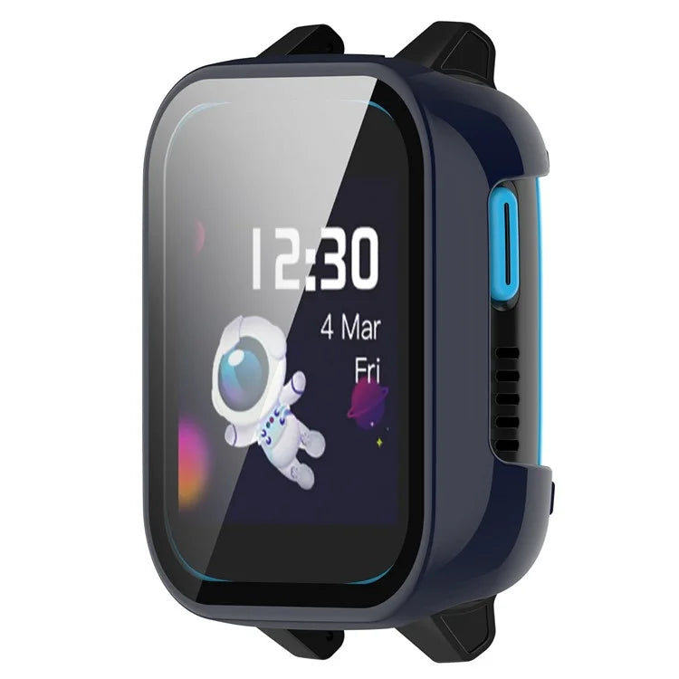 For Xplora XGO3 Hard PC Watch Case Overall Protective Cover with HD Tempered Glass Film