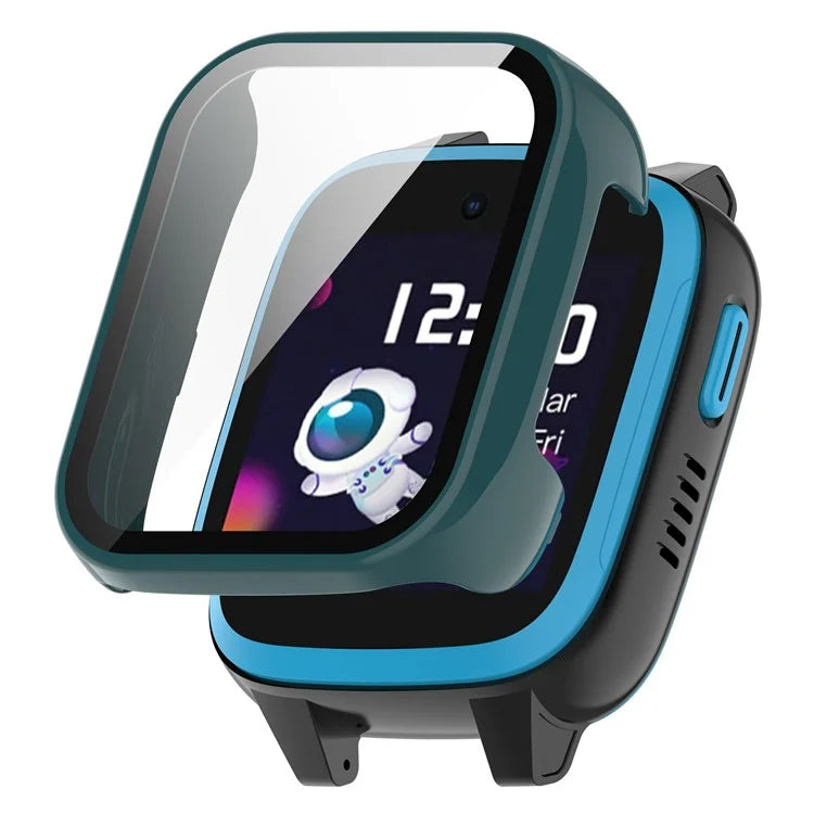For Xplora XGO3 Hard PC Watch Case Overall Protective Cover with HD Tempered Glass Film