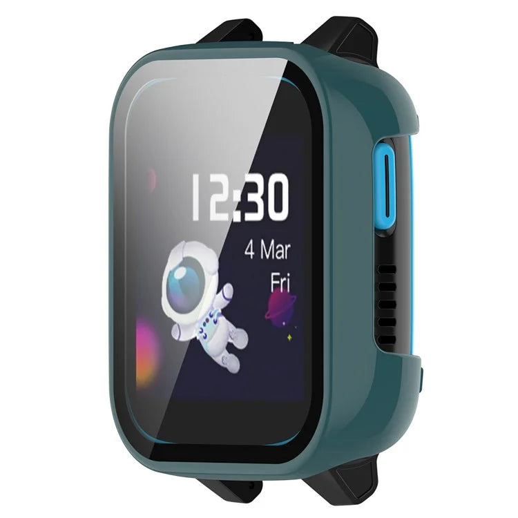 For Xplora XGO3 Hard PC Watch Case Overall Protective Cover with HD Tempered Glass Film
