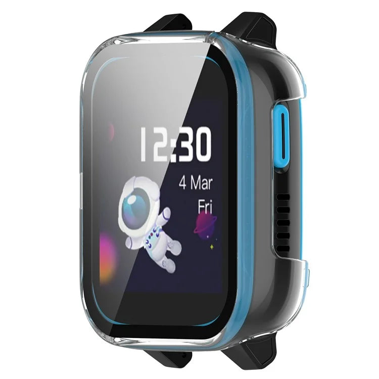 For Xplora XGO3 Hard PC Watch Case Overall Protective Cover with HD Tempered Glass Film