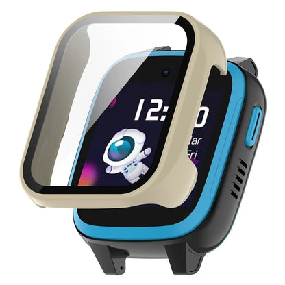 For Xplora XGO3 Hard PC Watch Case Overall Protective Cover with HD Tempered Glass Film