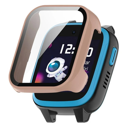 For Xplora XGO3 Hard PC Watch Case Overall Protective Cover with HD Tempered Glass Film