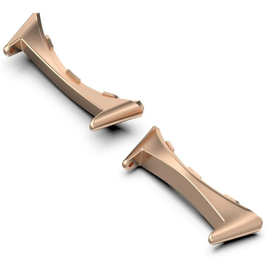 1 Pair Wristband Connector for Google Pixel Watch 3 45mm Metal Adapter (Inner Length: 22mm) - Rose Gold