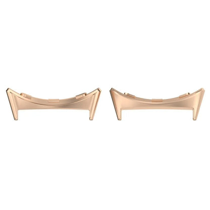 1 Pair Wristband Connector for Google Pixel Watch 3 45mm Metal Adapter (Inner Length: 22mm) - Rose Gold