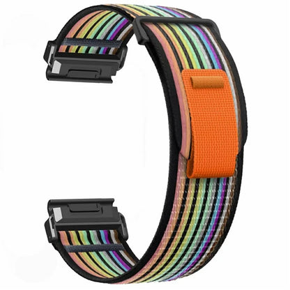 Watch Band for Garmin Fenix 7 / 6 / 5 Replacement Nylon Adjustable Loop Fastener Strap