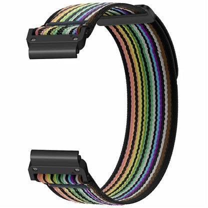 Watch Band for Garmin Fenix 7 / 6 / 5 Replacement Nylon Adjustable Loop Fastener Strap