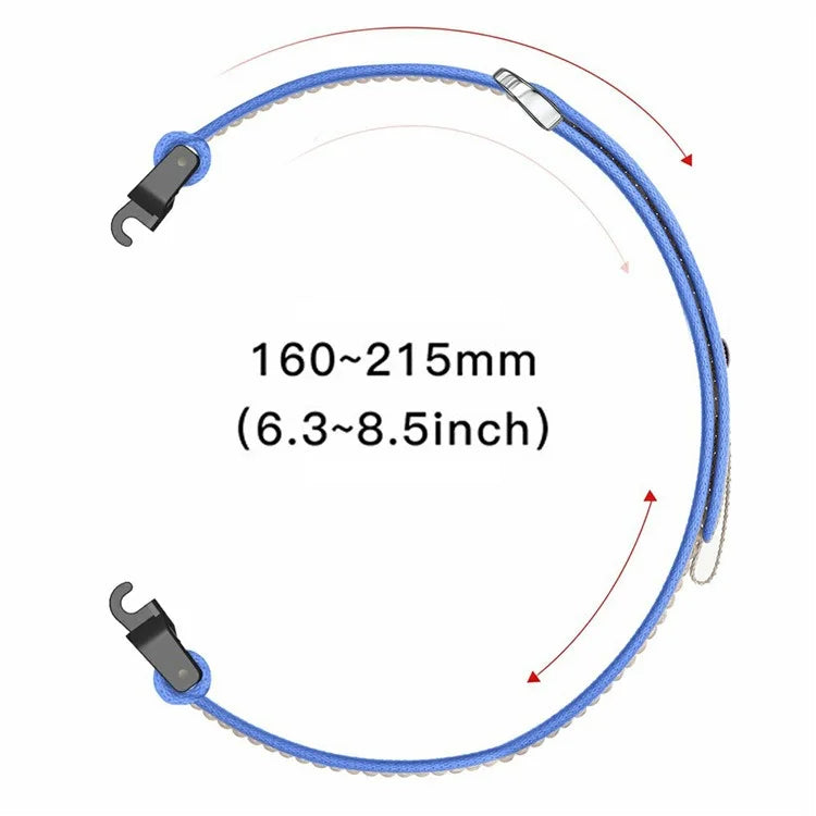 Watch Band for Garmin Fenix 7 / 6 / 5 Replacement Nylon Adjustable Loop Fastener Strap