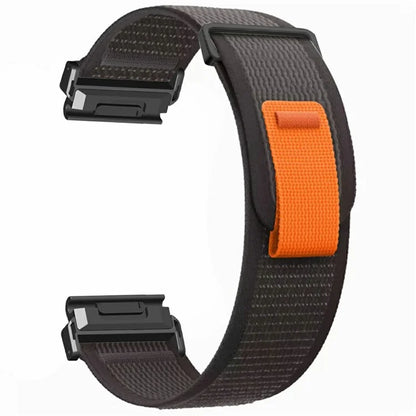 Watch Band for Garmin Fenix 7X / 6X / 5X Replacement Nylon Adjustable Loop Fastener Strap
