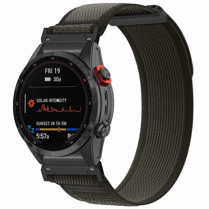 Watch Band for Garmin Fenix 7X / 6X / 5X Replacement Nylon Adjustable Loop Fastener Strap