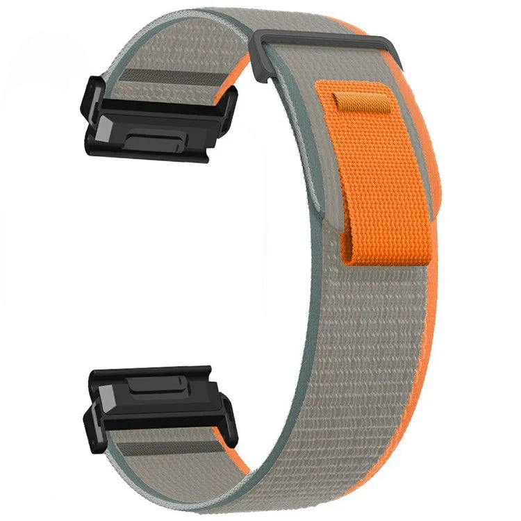 Watch Band for Garmin Fenix 7X / 6X / 5X Replacement Nylon Adjustable Loop Fastener Strap