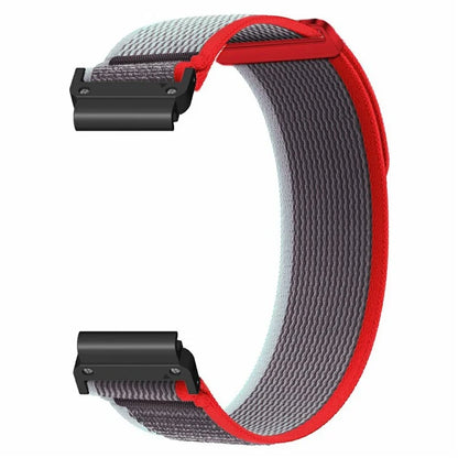Watch Band for Garmin Fenix 7X / 6X / 5X Replacement Nylon Adjustable Loop Fastener Strap