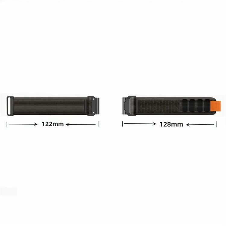 Watch Band for Garmin Fenix 7X / 6X / 5X Replacement Nylon Adjustable Loop Fastener Strap