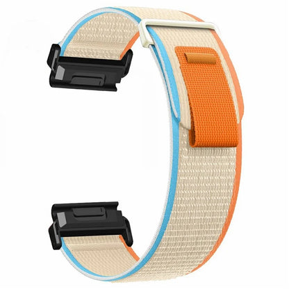 Watch Band for Garmin Fenix 7X / 6X / 5X Replacement Nylon Adjustable Loop Fastener Strap