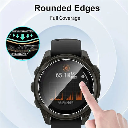 3Pcs For Garmin Fenix 8 47mm Screen Protector HD Clear Watch Screen Film