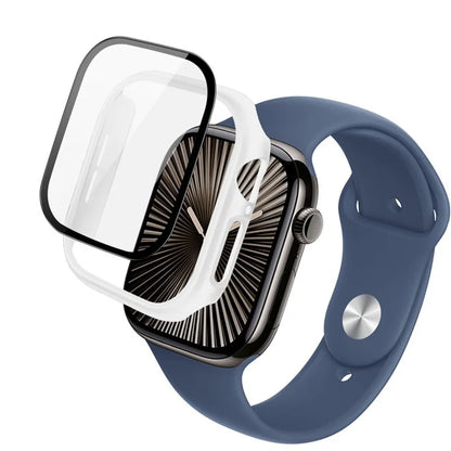 IMAK For Apple Watch Series 10 42mm Case Full Protection Integrate Watch PC Cover with Tempered Glass Film