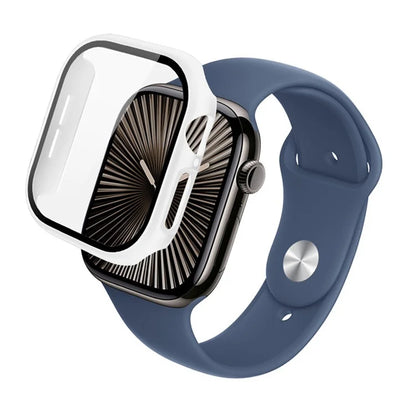 IMAK For Apple Watch Series 10 42mm Case Full Protection Integrate Watch PC Cover with Tempered Glass Film