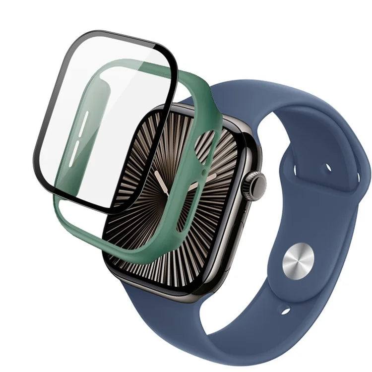 IMAK For Apple Watch Series 10 42mm Case Full Protection Integrate Watch PC Cover with Tempered Glass Film