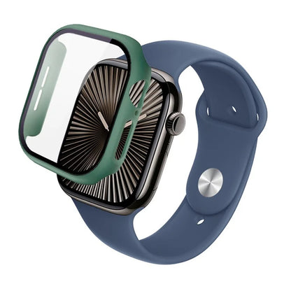 IMAK For Apple Watch Series 10 42mm Case Full Protection Integrate Watch PC Cover with Tempered Glass Film