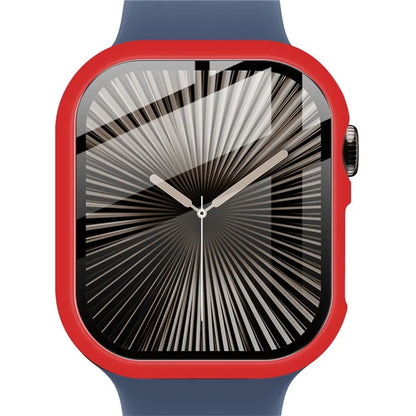 IMAK For Apple Watch Series 10 42mm Case Full Protection Integrate Watch PC Cover with Tempered Glass Film