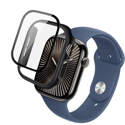IMAK For Apple Watch Series 10 42mm Case Full Protection Integrate Watch PC Cover with Tempered Glass Film