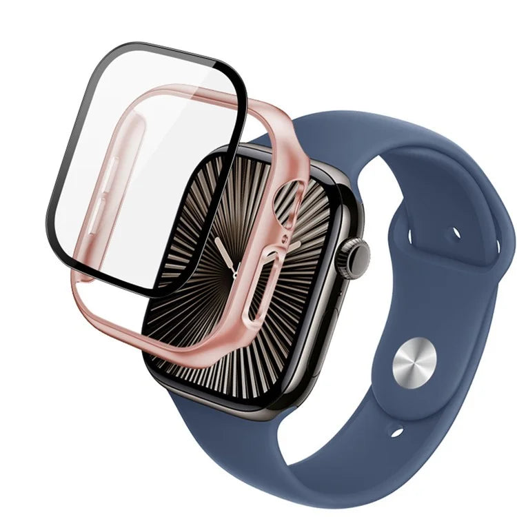 IMAK For Apple Watch Series 10 42mm Case Full Protection Integrate Watch PC Cover with Tempered Glass Film