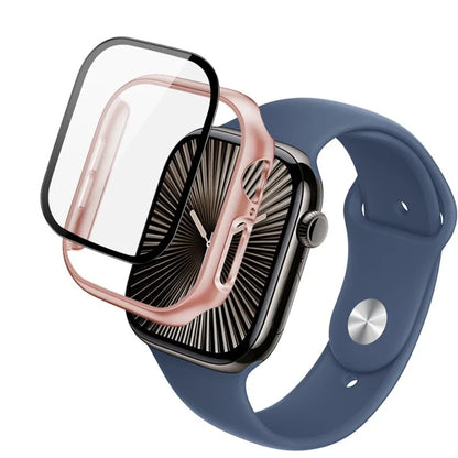 IMAK For Apple Watch Series 10 42mm Case Full Protection Integrate Watch PC Cover with Tempered Glass Film
