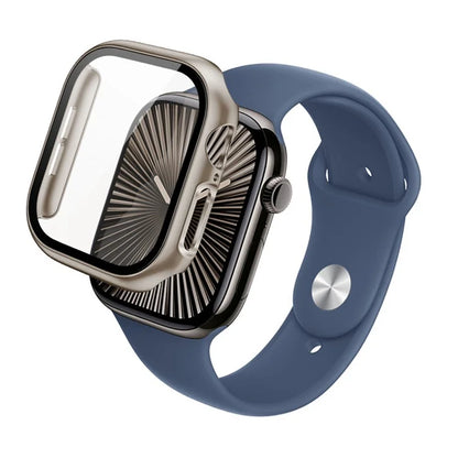 IMAK For Apple Watch Series 10 42mm Case Full Protection Integrate Watch PC Cover with Tempered Glass Film
