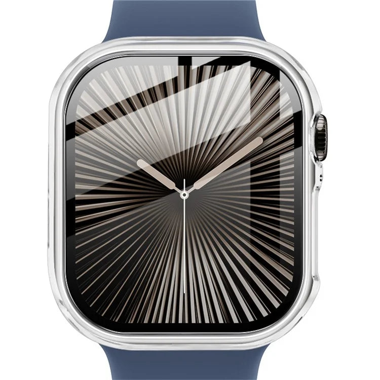 IMAK For Apple Watch Series 10 42mm Case Full Protection Integrate Watch PC Cover with Tempered Glass Film