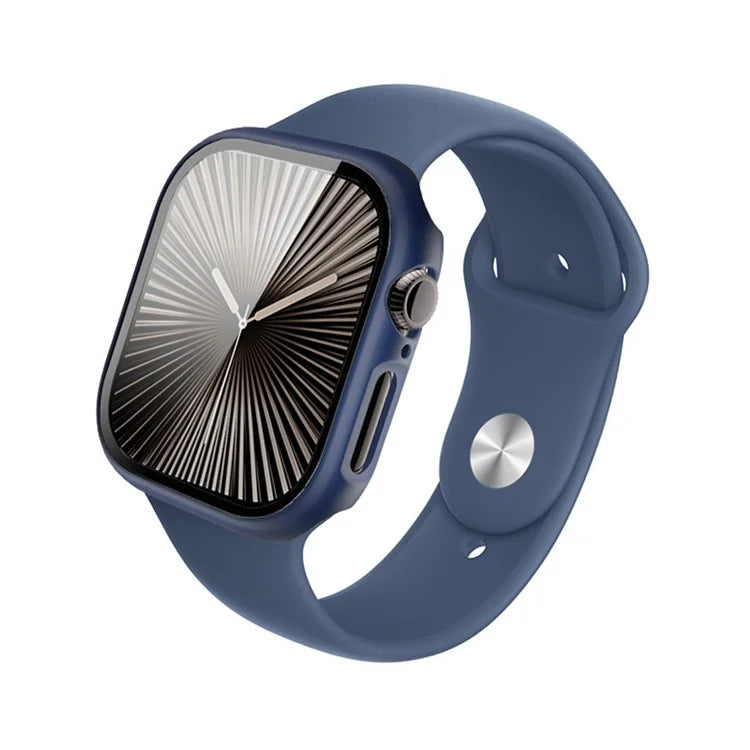IMAK For Apple Watch Series 10 42mm Case Full Protection Integrate Watch PC Cover with Tempered Glass Film