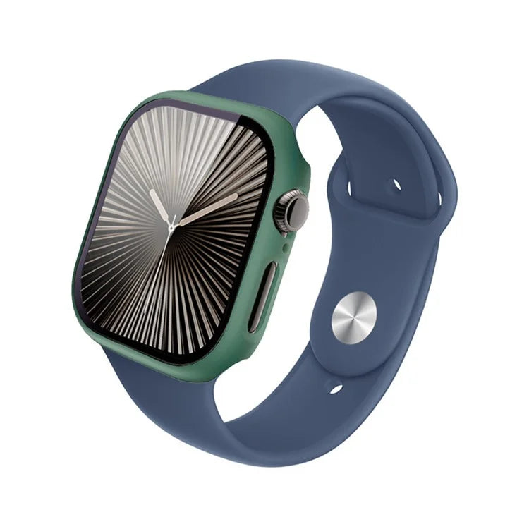 IMAK For Apple Watch Series 10 46mm Case Full Protection Integrate Watch PC Cover with Tempered Glass Film