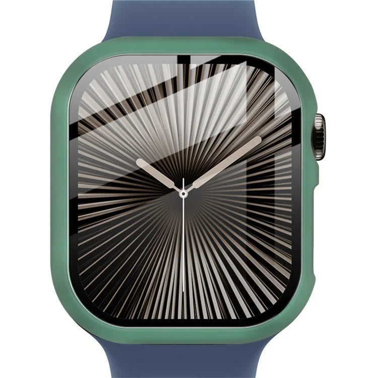 IMAK For Apple Watch Series 10 46mm Case Full Protection Integrate Watch PC Cover with Tempered Glass Film