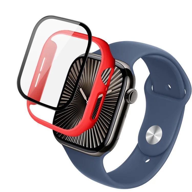 IMAK For Apple Watch Series 10 46mm Case Full Protection Integrate Watch PC Cover with Tempered Glass Film