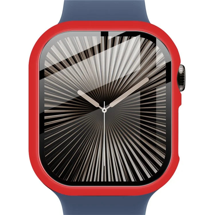 IMAK For Apple Watch Series 10 46mm Case Full Protection Integrate Watch PC Cover with Tempered Glass Film