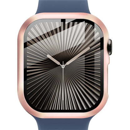 IMAK For Apple Watch Series 10 46mm Case Full Protection Integrate Watch PC Cover with Tempered Glass Film
