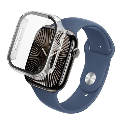 IMAK For Apple Watch Series 10 46mm Case Full Protection Integrate Watch PC Cover with Tempered Glass Film