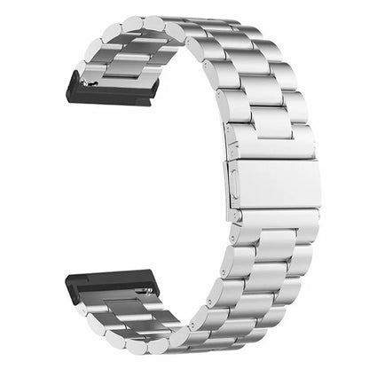 For Suunto Spartan Sport Wrist HR Baro / Suunto 7 Smart Watch Strap 3-Bead 24mm Steel Wrist Band