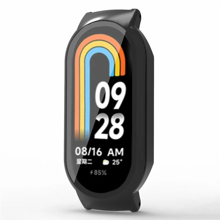 For Xiaomi Smart Band 8 / Smart Band 8 NFC Hard PC Case with Tempered Glass Screen Protector