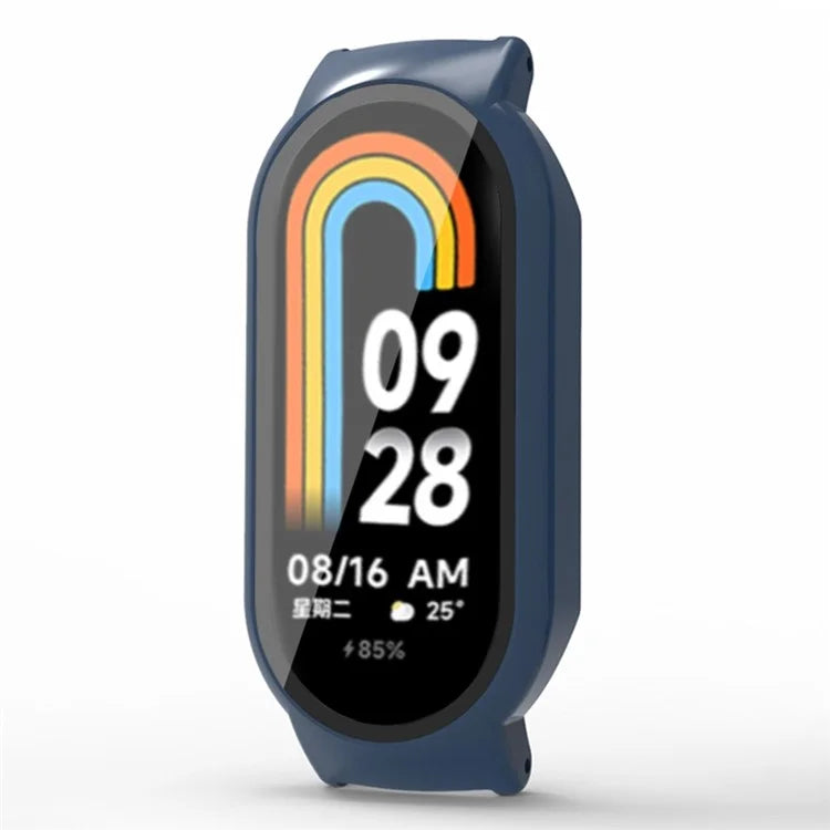 For Xiaomi Smart Band 8 / Smart Band 8 NFC Hard PC Case with Tempered Glass Screen Protector