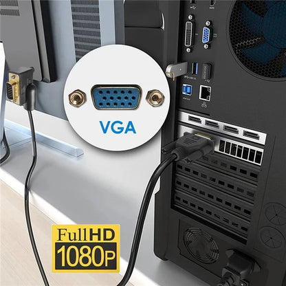 DB-007-RI-1.0M 90 Degree Right Angled VGA RGB Male to Straight Male Extension Cable 3COAX+6C