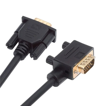 DB-007-RI-1.0M 90 Degree Right Angled VGA RGB Male to Straight Male Extension Cable 3COAX+6C