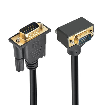 DB-007-UP-1.0M For Monitor / Projector / Computer Up Angled VGA RGB Male to Straight Male Extension Cable 3COAX+6C