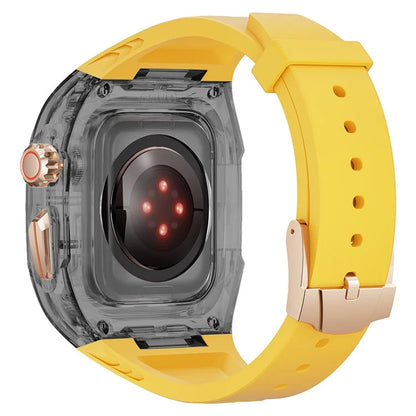 For Apple Watch Series 7 / 8 / 9 45mm / Watch Ultra 2 / Ultra 49mm TPU Watch Band with PC Case