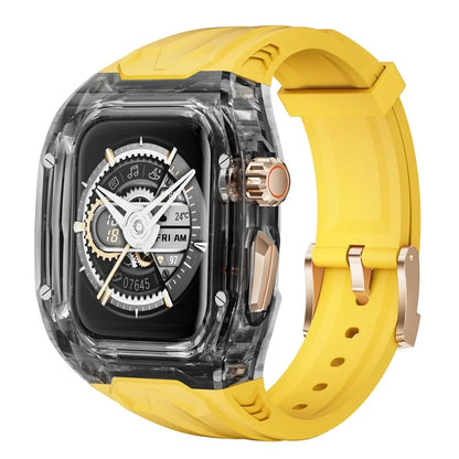 For Apple Watch Series 7 / 8 / 9 45mm / Watch Ultra 2 / Ultra 49mm TPU Watch Band with PC Case