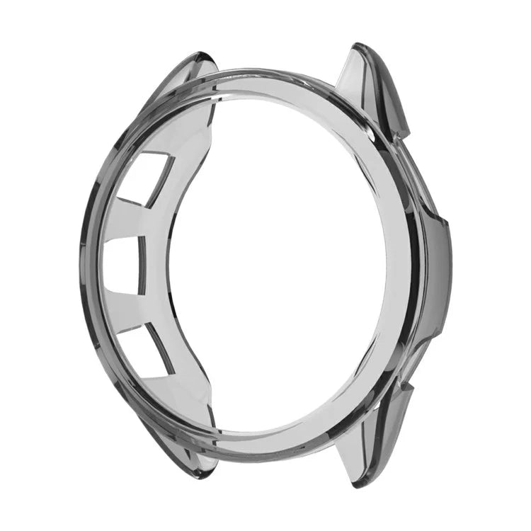 For Garmin Forerunner 165 Watch Case Half Cover Anti-drop TPU Watch Frame Black