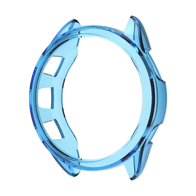 For Garmin Forerunner 165 Watch Case Half Cover Anti-drop TPU Watch Frame Blue