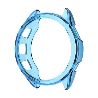 For Garmin Forerunner 165 Watch Case Half Cover Anti-drop TPU Watch Frame Blue