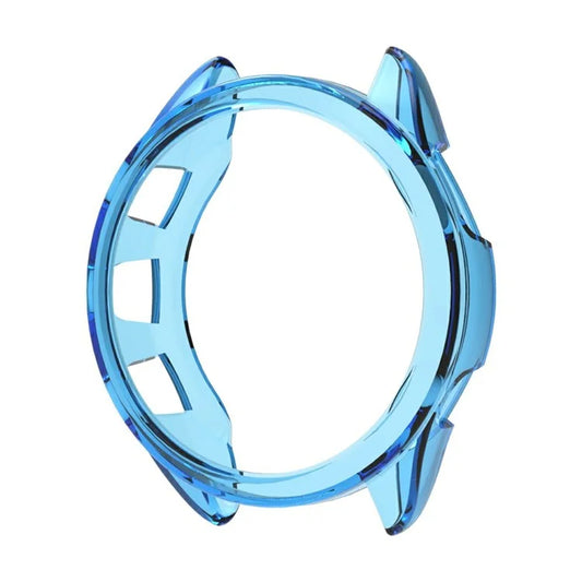 For Garmin Forerunner 165 Watch Case Half Cover Anti-drop TPU Watch Frame Blue