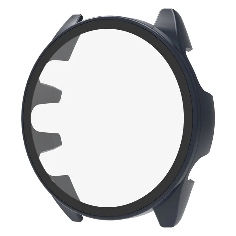 For Garmin Forerunner 165 Watch Case Hard PC Cover with Tempered Glass Screen Protector