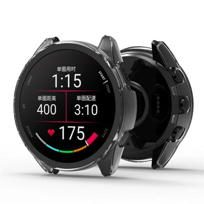 For Garmin Forerunner 165 Watch Case Hard PC Cover with Tempered Glass Screen Protector